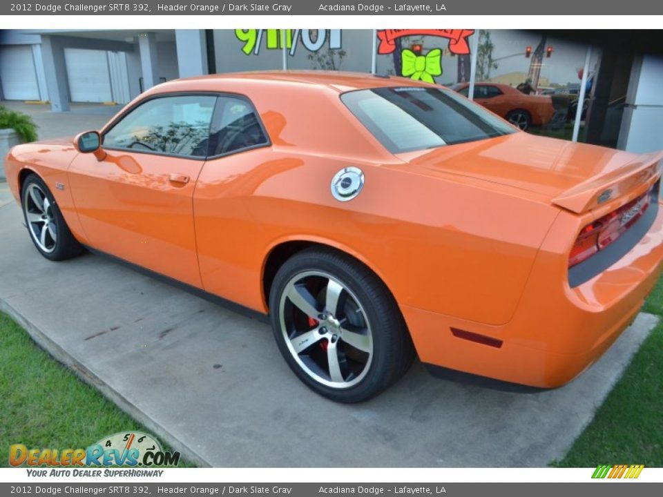 2012 Dodge Challenger SRT8 392 Header Orange / Dark Slate Gray Photo #3