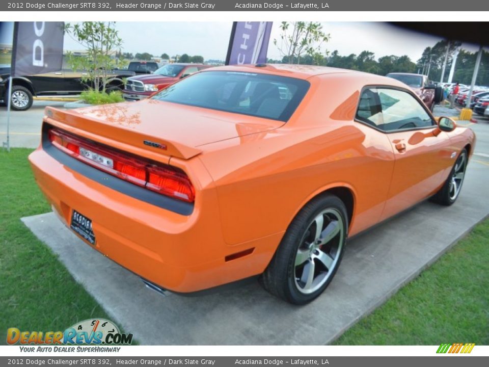 2012 Dodge Challenger SRT8 392 Header Orange / Dark Slate Gray Photo #5