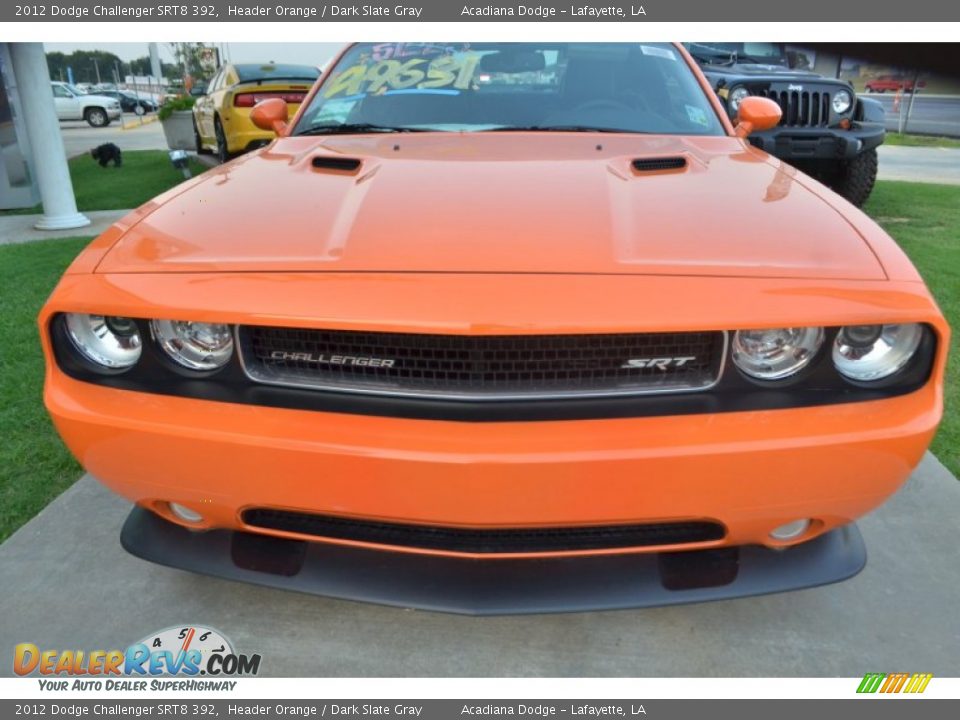 2012 Dodge Challenger SRT8 392 Header Orange / Dark Slate Gray Photo #8