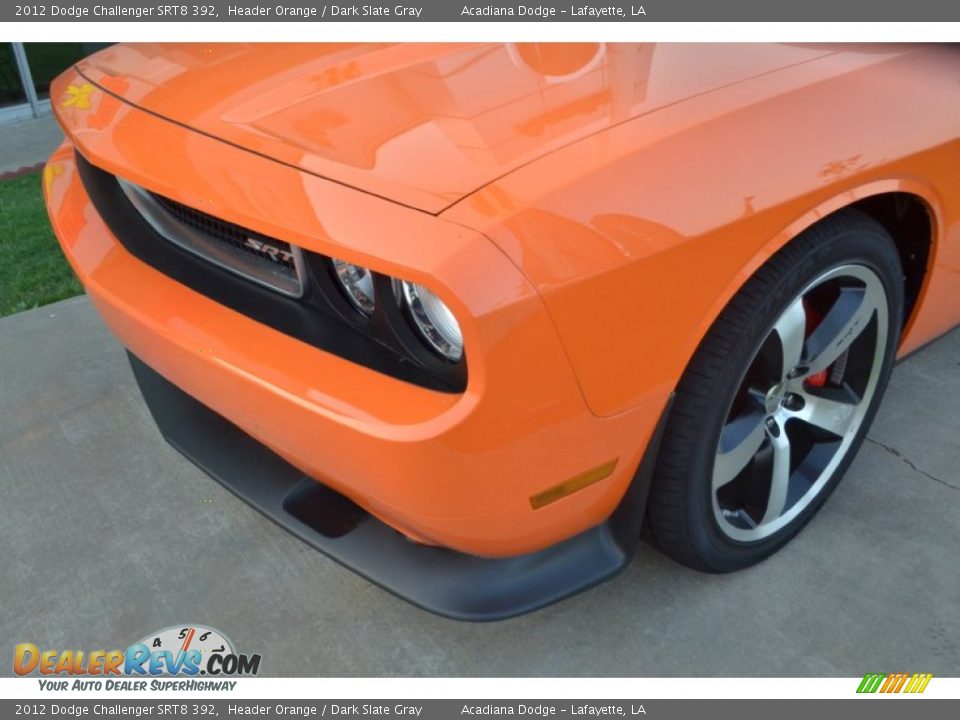 2012 Dodge Challenger SRT8 392 Header Orange / Dark Slate Gray Photo #9