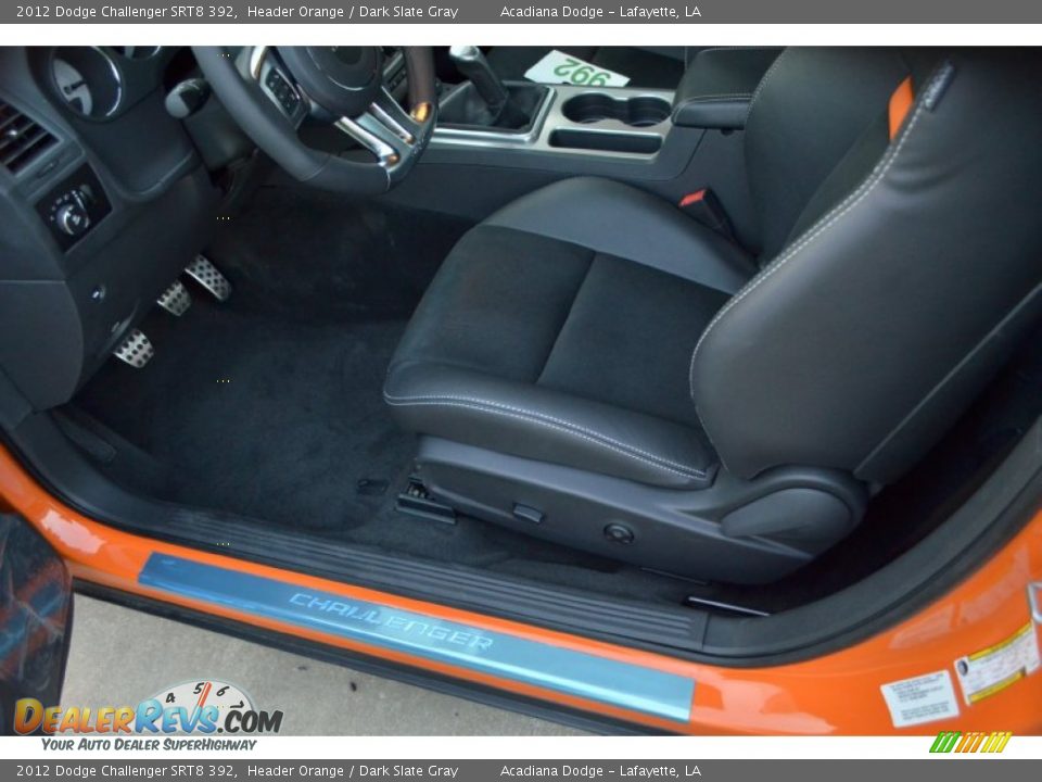 2012 Dodge Challenger SRT8 392 Header Orange / Dark Slate Gray Photo #13