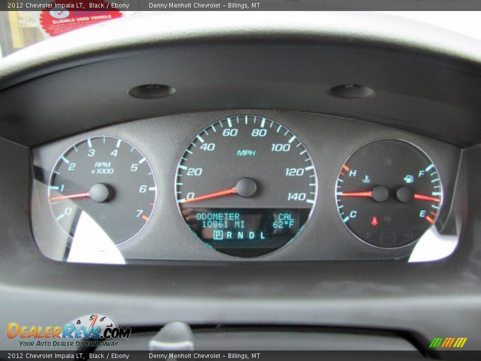 2012 Chevrolet Impala LT Black / Ebony Photo #21