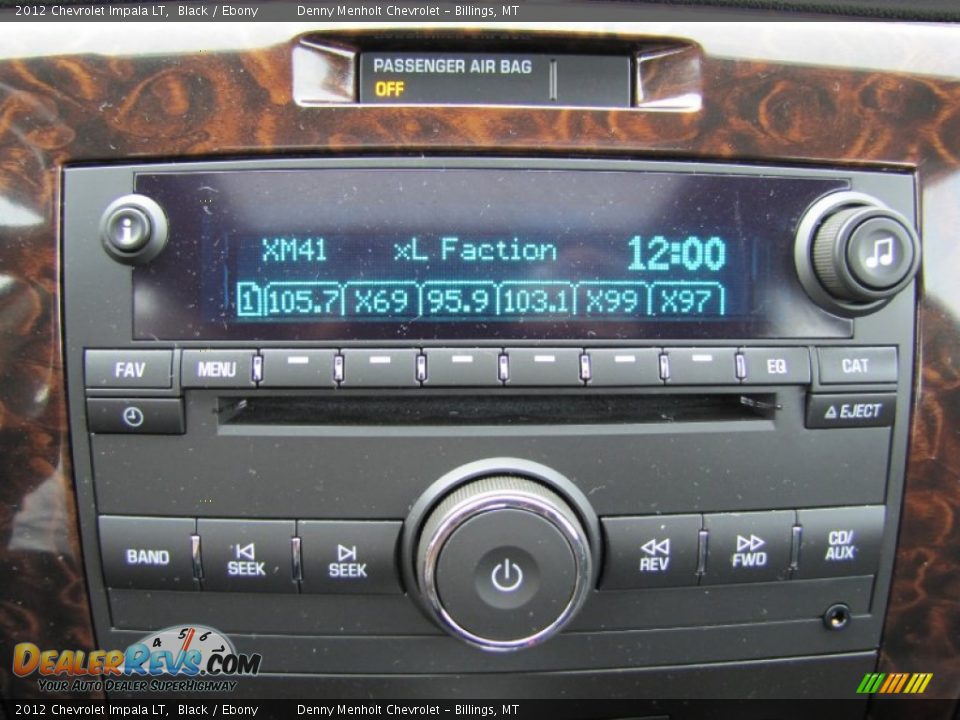 2012 Chevrolet Impala LT Black / Ebony Photo #22