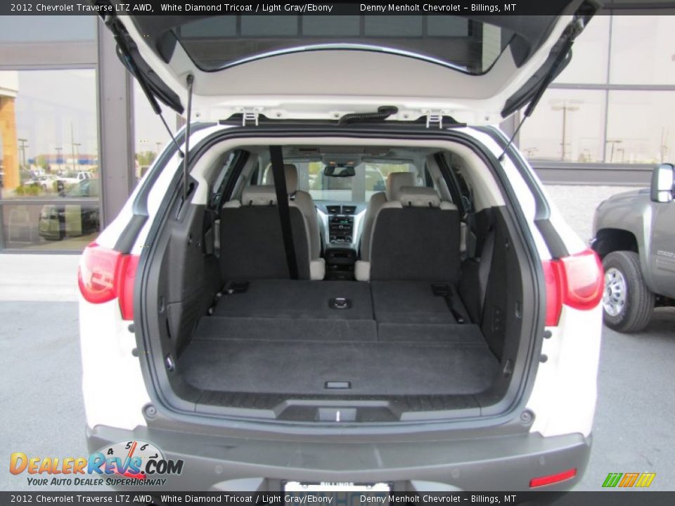 2012 Chevrolet Traverse LTZ AWD White Diamond Tricoat / Light Gray/Ebony Photo #9