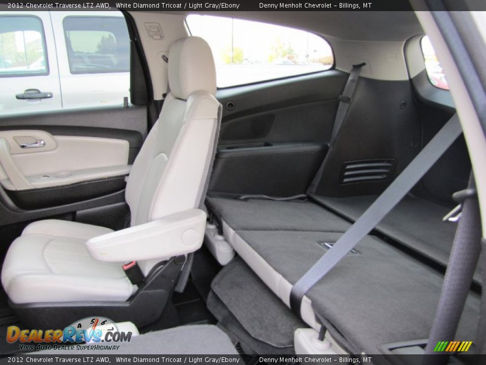 2012 Chevrolet Traverse LTZ AWD White Diamond Tricoat / Light Gray/Ebony Photo #11