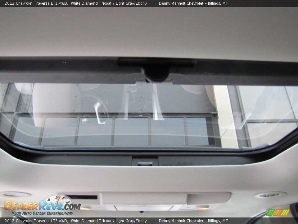 2012 Chevrolet Traverse LTZ AWD White Diamond Tricoat / Light Gray/Ebony Photo #14