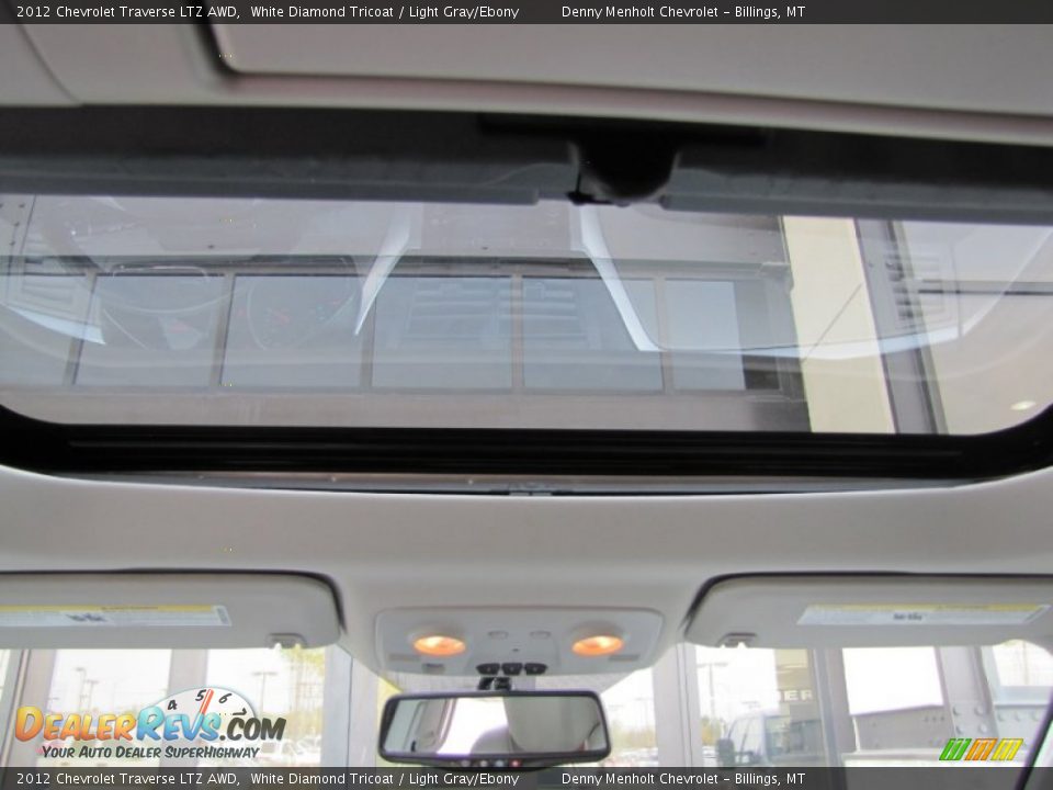 2012 Chevrolet Traverse LTZ AWD White Diamond Tricoat / Light Gray/Ebony Photo #19