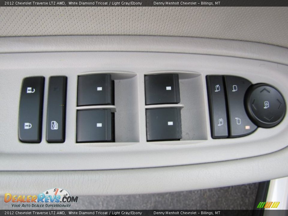 2012 Chevrolet Traverse LTZ AWD White Diamond Tricoat / Light Gray/Ebony Photo #21