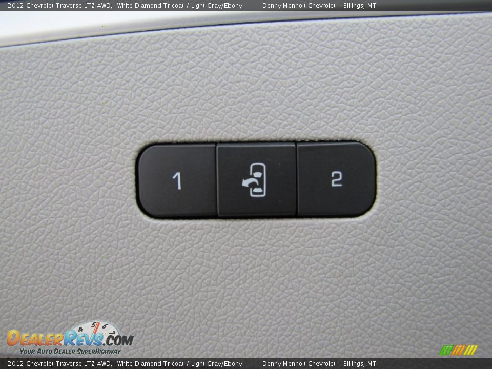 2012 Chevrolet Traverse LTZ AWD White Diamond Tricoat / Light Gray/Ebony Photo #22