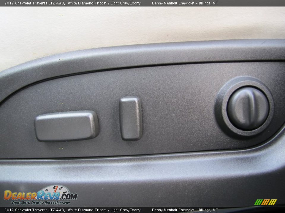 2012 Chevrolet Traverse LTZ AWD White Diamond Tricoat / Light Gray/Ebony Photo #23
