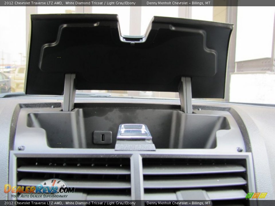 2012 Chevrolet Traverse LTZ AWD White Diamond Tricoat / Light Gray/Ebony Photo #28