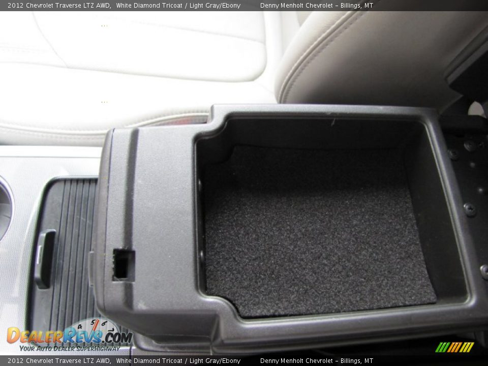 2012 Chevrolet Traverse LTZ AWD White Diamond Tricoat / Light Gray/Ebony Photo #32