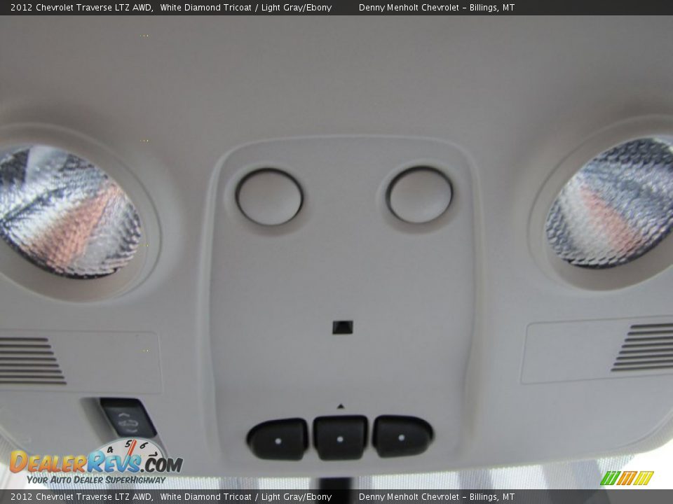 2012 Chevrolet Traverse LTZ AWD White Diamond Tricoat / Light Gray/Ebony Photo #33