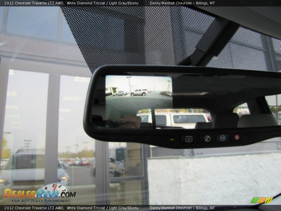 2012 Chevrolet Traverse LTZ AWD White Diamond Tricoat / Light Gray/Ebony Photo #35