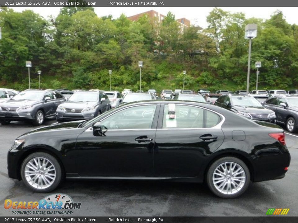 2013 Lexus GS 350 AWD Obsidian Black / Flaxen Photo #1
