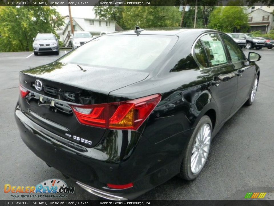 2013 Lexus GS 350 AWD Obsidian Black / Flaxen Photo #4