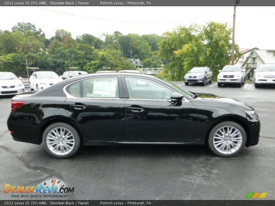2013 Lexus GS 350 AWD Obsidian Black / Flaxen Photo #5