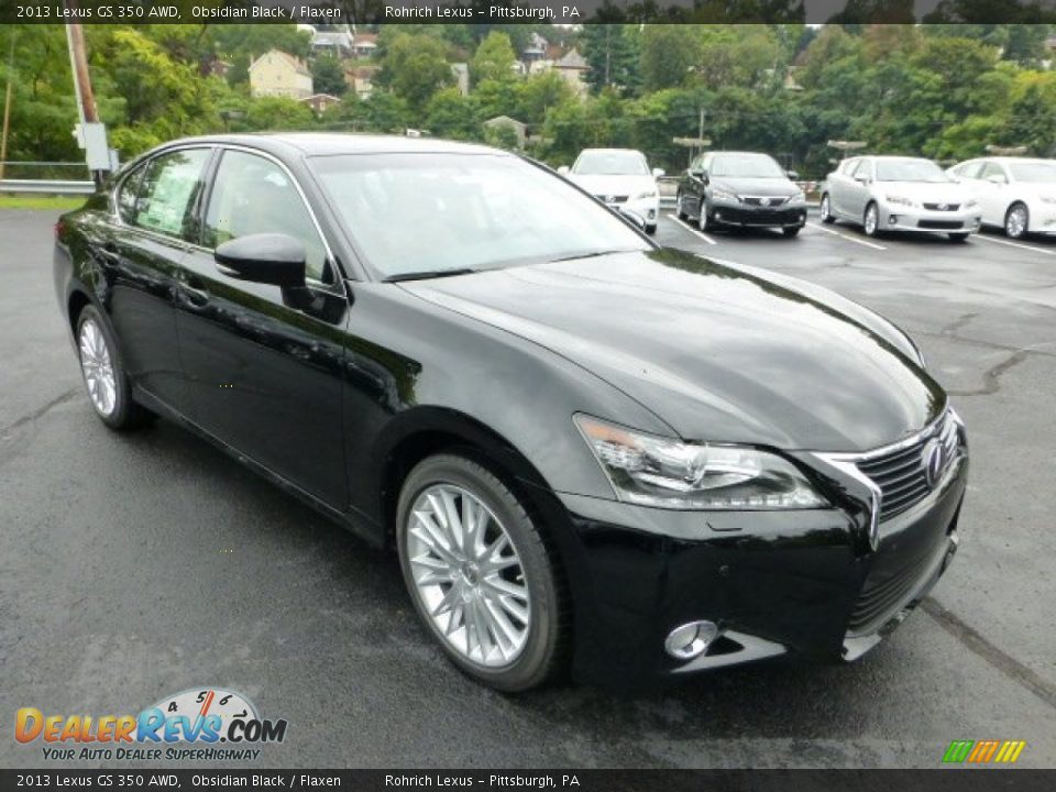 2013 Lexus GS 350 AWD Obsidian Black / Flaxen Photo #6
