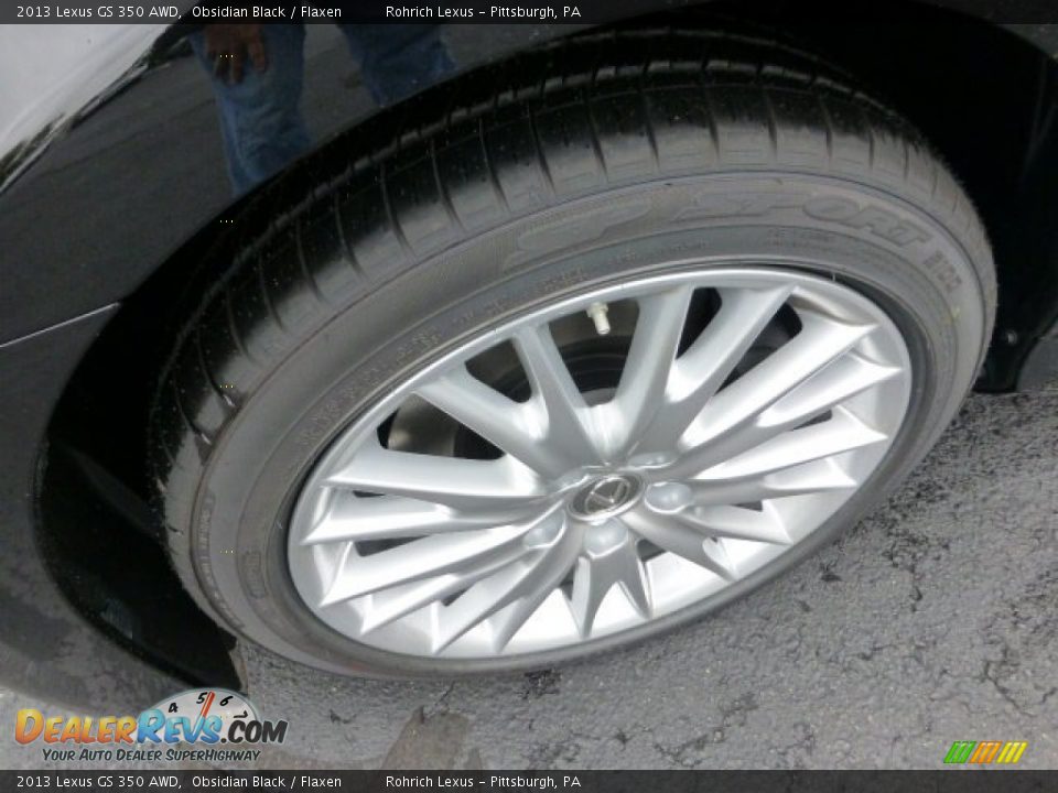 2013 Lexus GS 350 AWD Obsidian Black / Flaxen Photo #9