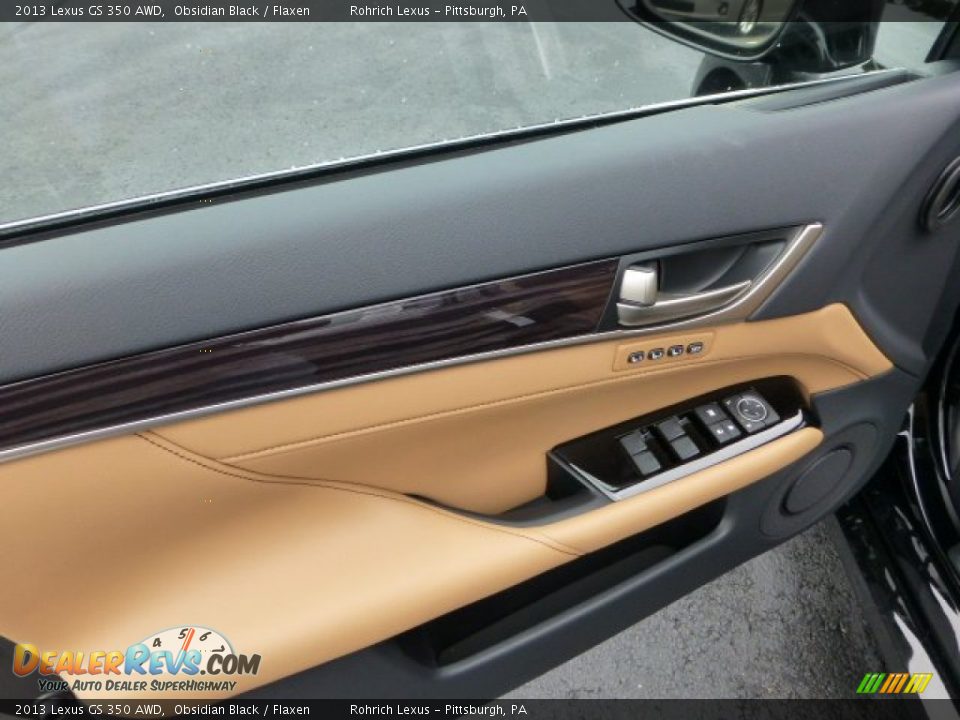2013 Lexus GS 350 AWD Obsidian Black / Flaxen Photo #13