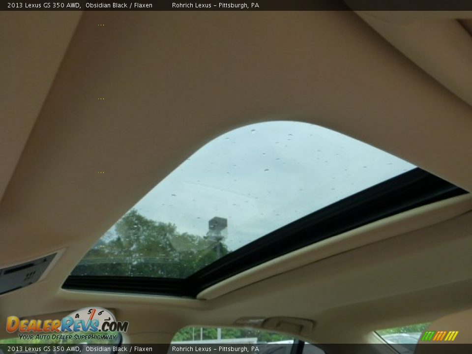 2013 Lexus GS 350 AWD Obsidian Black / Flaxen Photo #14