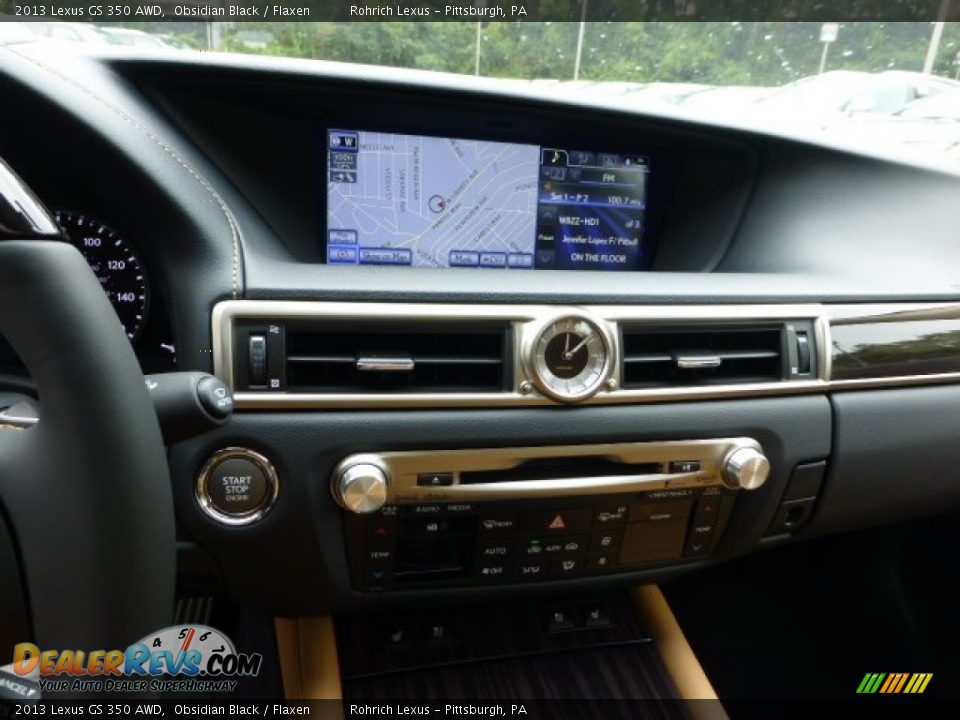 2013 Lexus GS 350 AWD Obsidian Black / Flaxen Photo #16