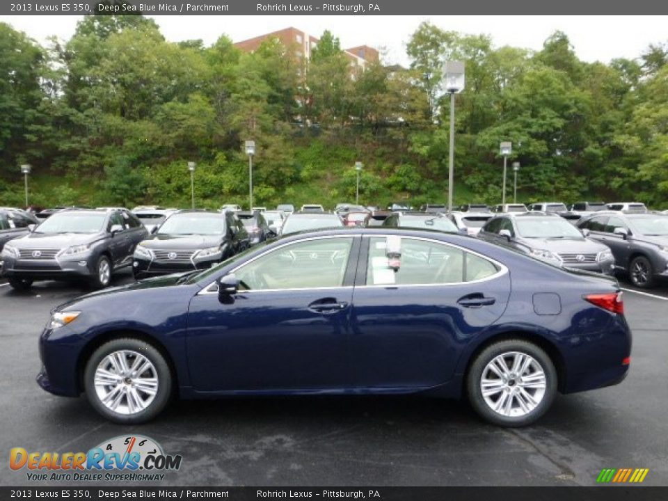 2013 Lexus ES 350 Deep Sea Blue Mica / Parchment Photo #1