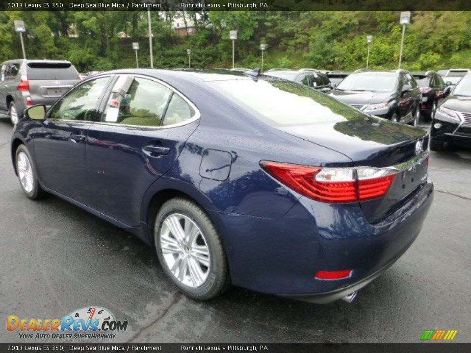 2013 Lexus ES 350 Deep Sea Blue Mica / Parchment Photo #2