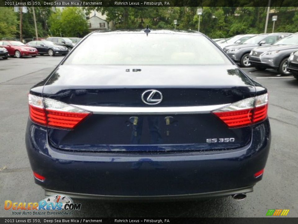 2013 Lexus ES 350 Deep Sea Blue Mica / Parchment Photo #3