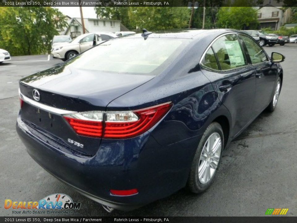 2013 Lexus ES 350 Deep Sea Blue Mica / Parchment Photo #4
