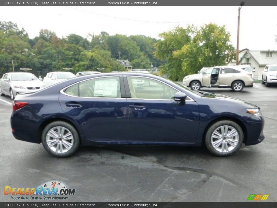 2013 Lexus ES 350 Deep Sea Blue Mica / Parchment Photo #5
