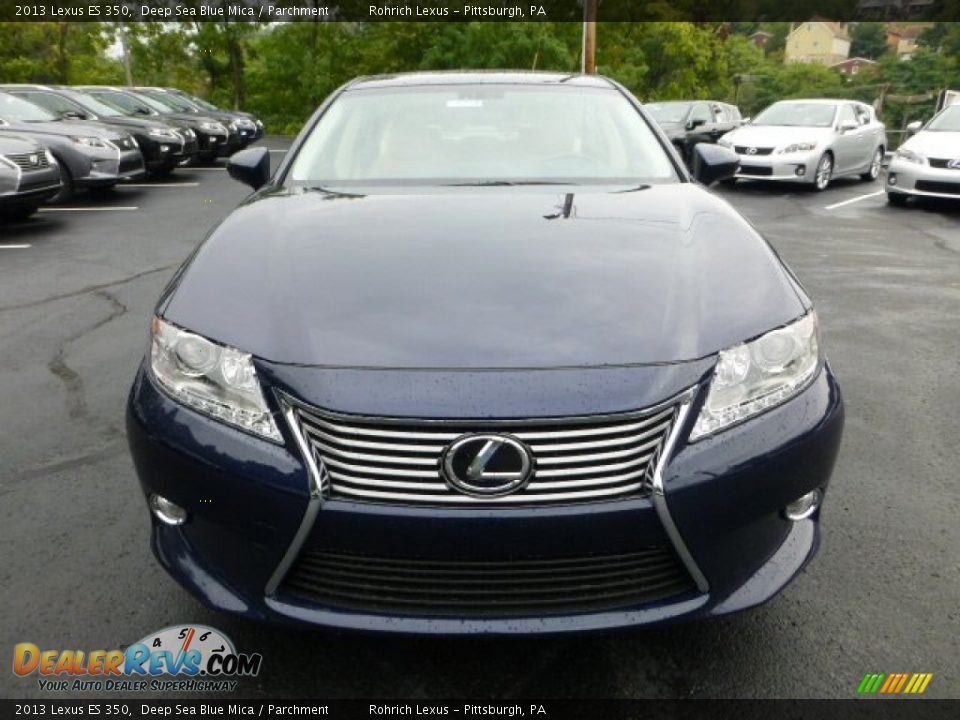 2013 Lexus ES 350 Deep Sea Blue Mica / Parchment Photo #7