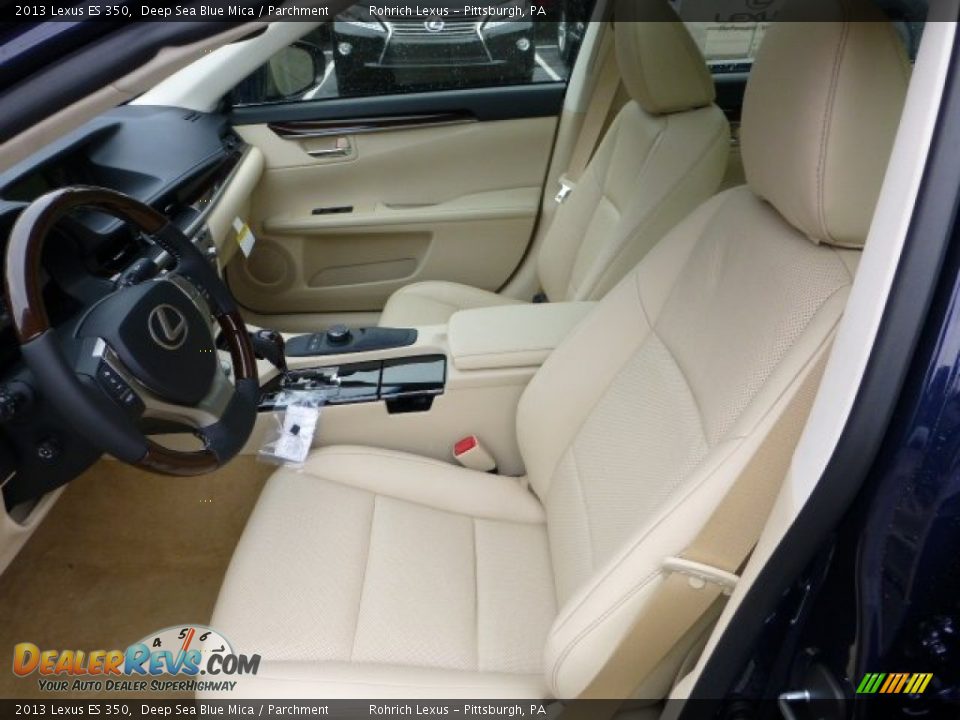 2013 Lexus ES 350 Deep Sea Blue Mica / Parchment Photo #10