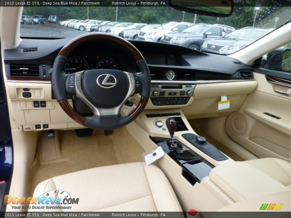2013 Lexus ES 350 Deep Sea Blue Mica / Parchment Photo #12