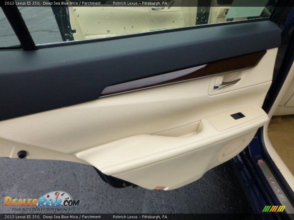 2013 Lexus ES 350 Deep Sea Blue Mica / Parchment Photo #13