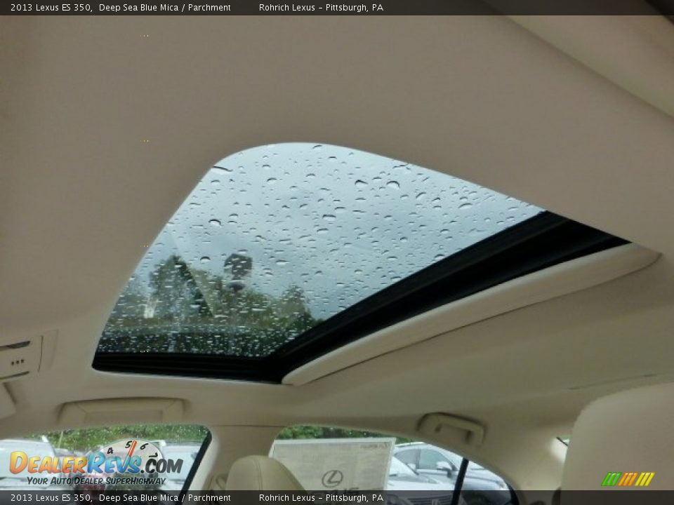 2013 Lexus ES 350 Deep Sea Blue Mica / Parchment Photo #15