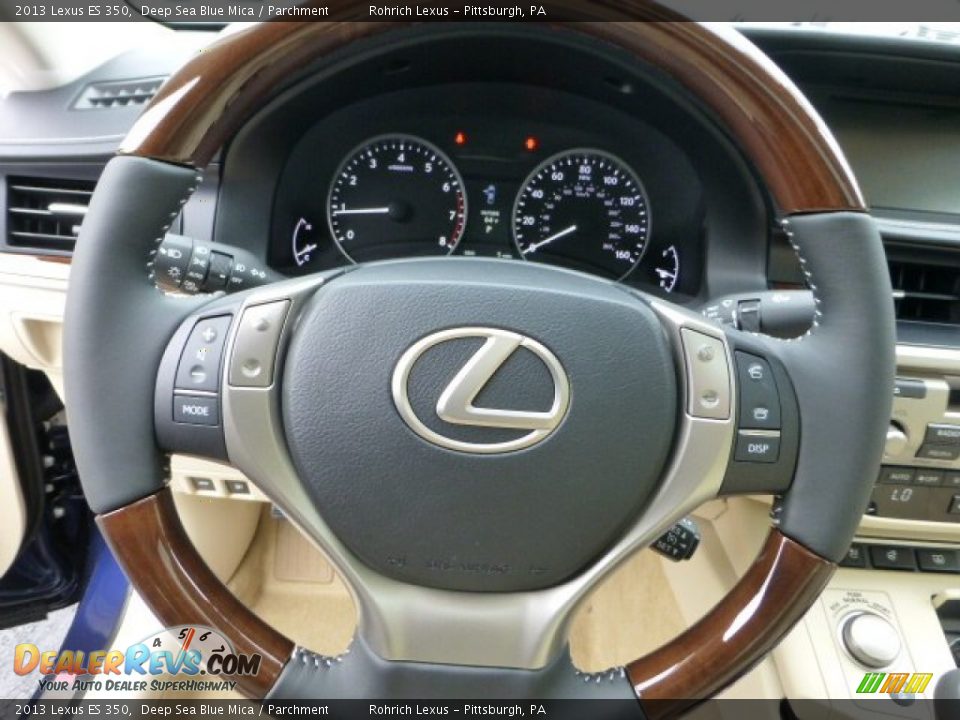 2013 Lexus ES 350 Deep Sea Blue Mica / Parchment Photo #16
