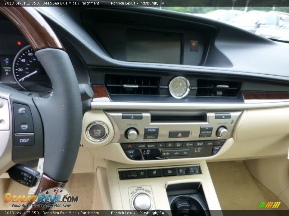2013 Lexus ES 350 Deep Sea Blue Mica / Parchment Photo #17