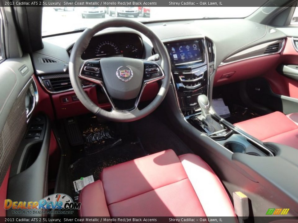 Morello Red Jet Black Accents Interior 2013 Cadillac Ats