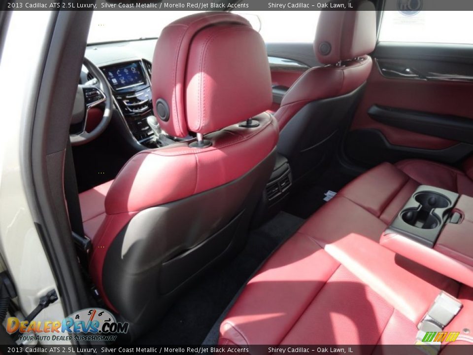 Morello Red/Jet Black Accents Interior - 2013 Cadillac ATS 2.5L Luxury Photo #10