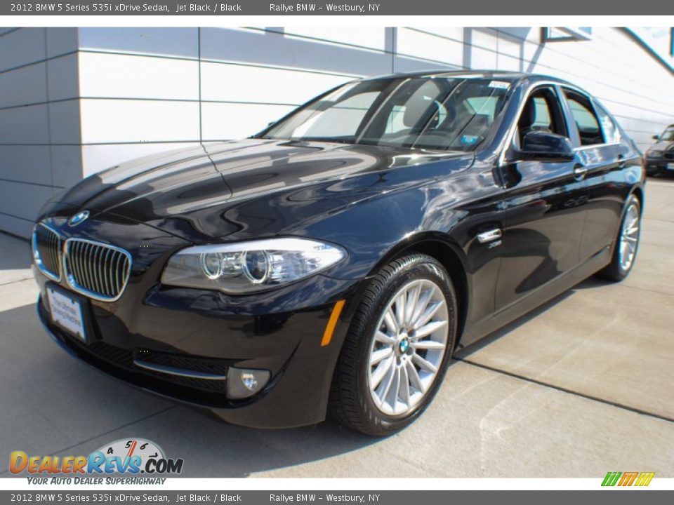2012 BMW 5 Series 535i xDrive Sedan Jet Black / Black Photo #1