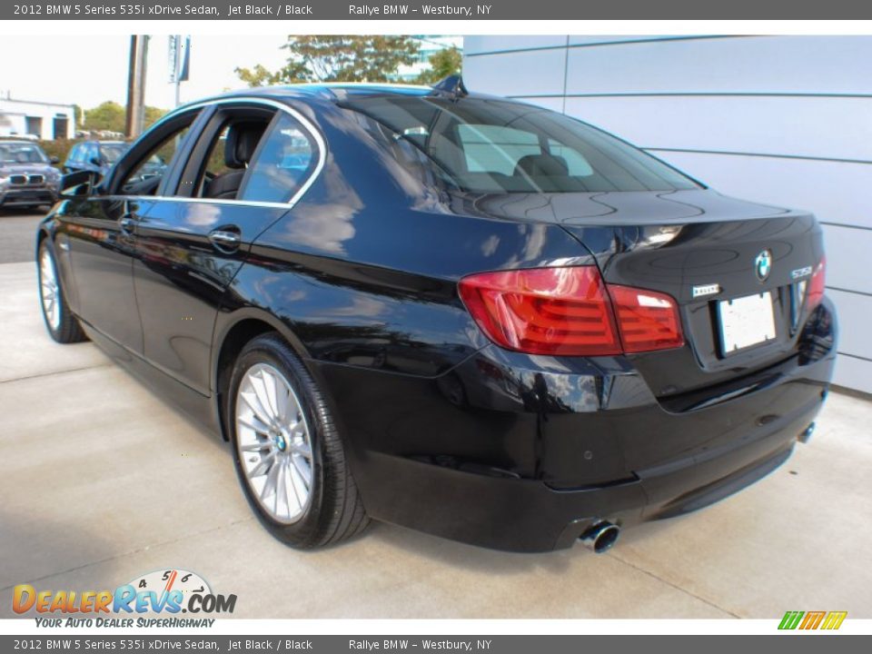 2012 BMW 5 Series 535i xDrive Sedan Jet Black / Black Photo #4