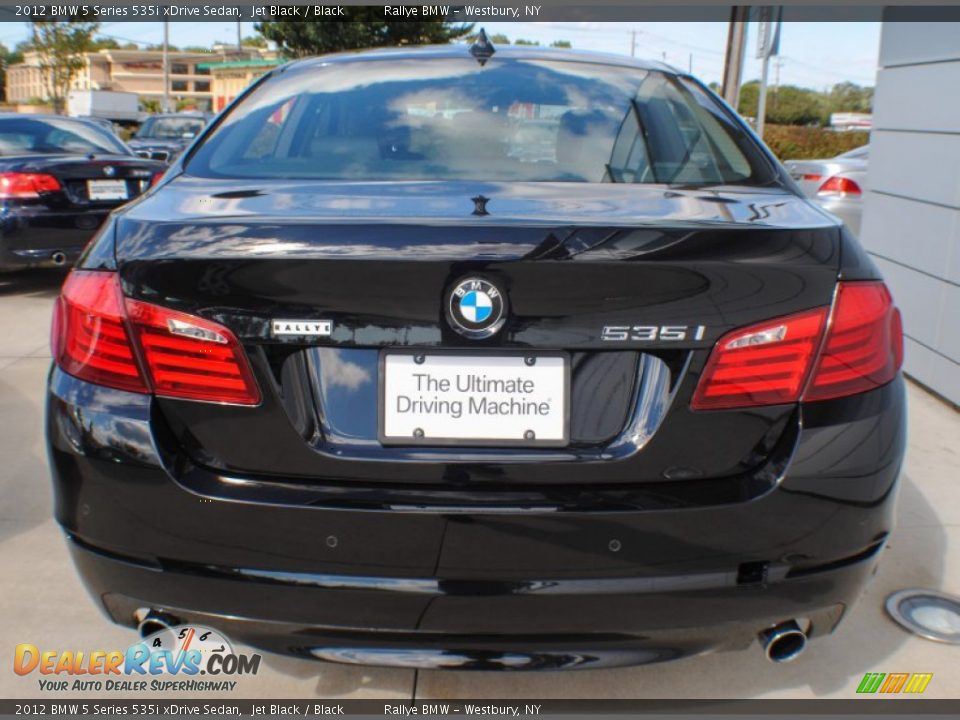 2012 BMW 5 Series 535i xDrive Sedan Jet Black / Black Photo #5