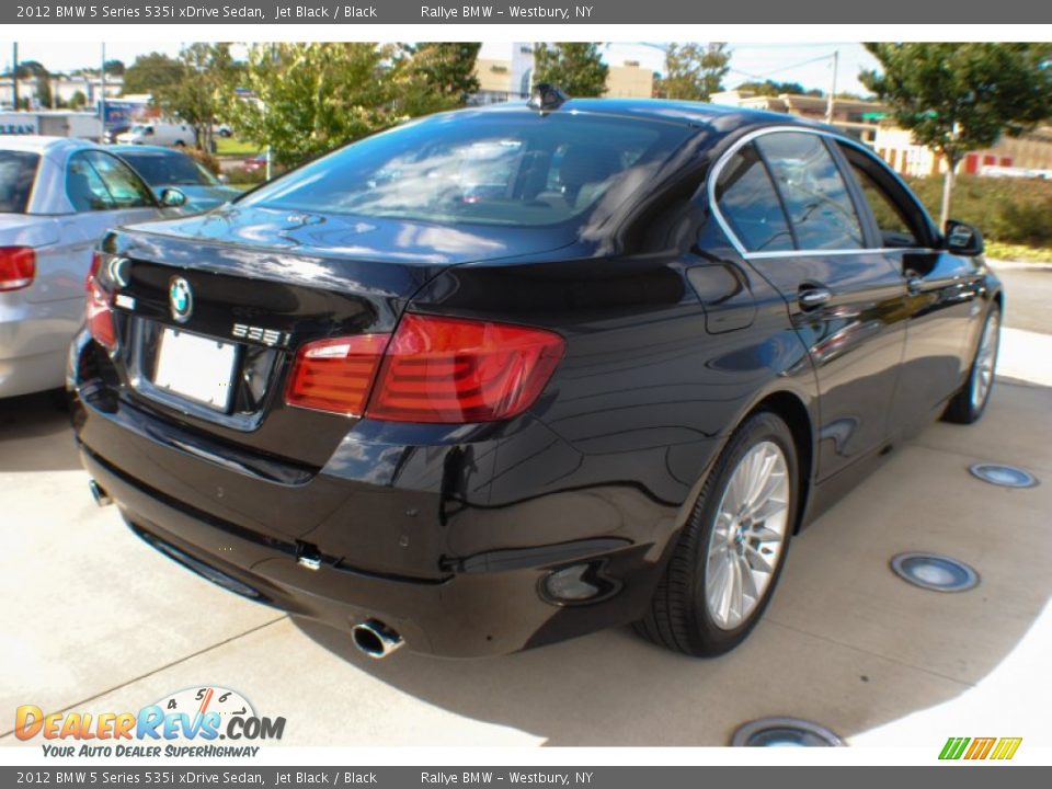 2012 BMW 5 Series 535i xDrive Sedan Jet Black / Black Photo #6
