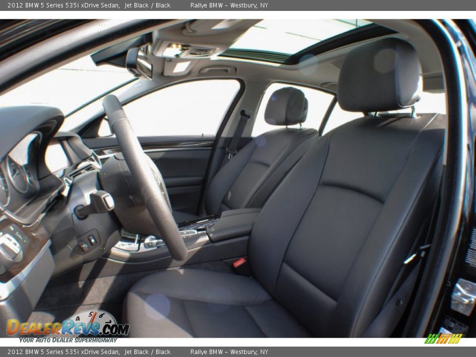 2012 BMW 5 Series 535i xDrive Sedan Jet Black / Black Photo #12