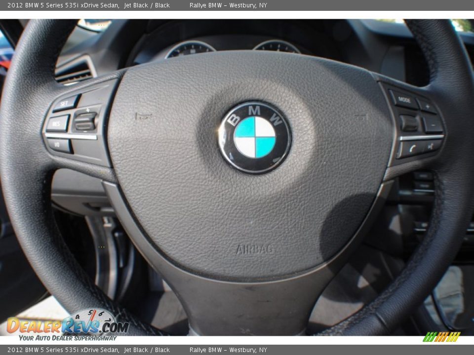 2012 BMW 5 Series 535i xDrive Sedan Jet Black / Black Photo #16