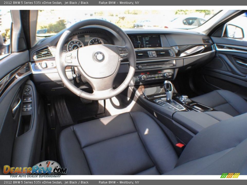 2012 BMW 5 Series 535i xDrive Sedan Jet Black / Black Photo #17