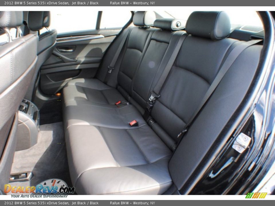 2012 BMW 5 Series 535i xDrive Sedan Jet Black / Black Photo #18