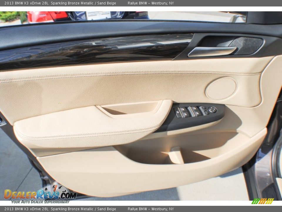 2013 BMW X3 xDrive 28i Sparkling Bronze Metallic / Sand Beige Photo #11
