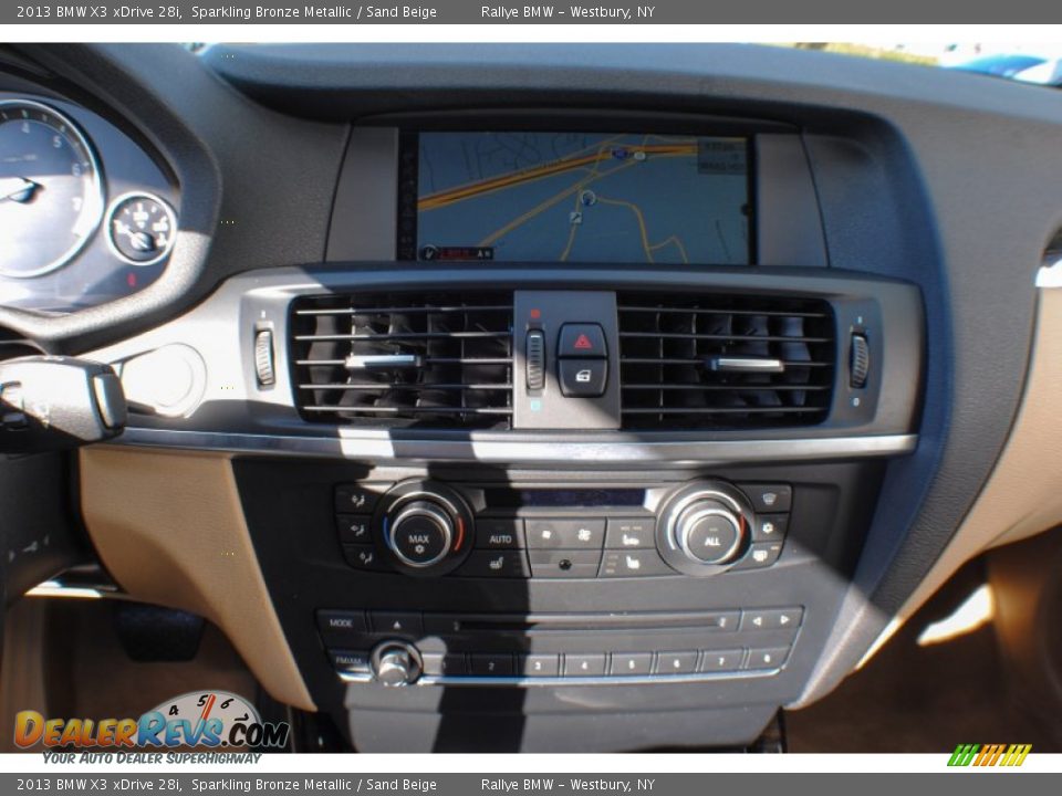 2013 BMW X3 xDrive 28i Sparkling Bronze Metallic / Sand Beige Photo #13